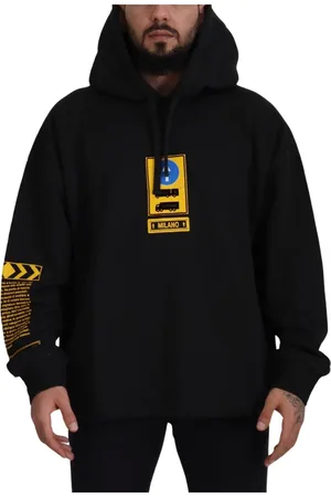 Dolce & Gabbana Herren, Sweatshirts & Hoodies, Schwarzk, MGröße: