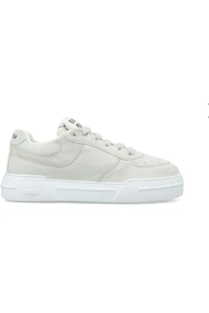Miu Miu Damen, Schuhe, Weiß, 40 1/2 EUGröße: