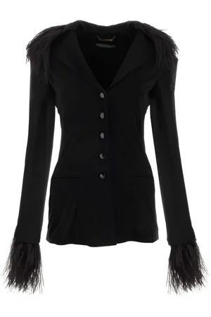 Alberta Ferretti Damen, Jacken, Schwarzk, 2XSGröße: