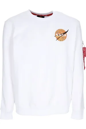 Alpha Industries Herren, Sweatshirts & Hoodies, Weiß, MGröße: