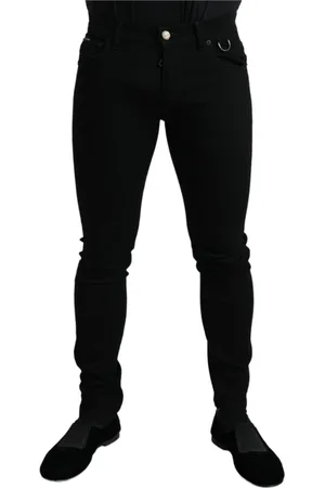 Dolce & Gabbana Herren, Jeans, Schwarzk, MGröße: