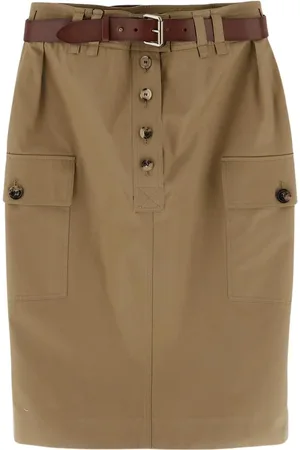 Saint Laurent Damen, Röcke, Braun, LGröße: