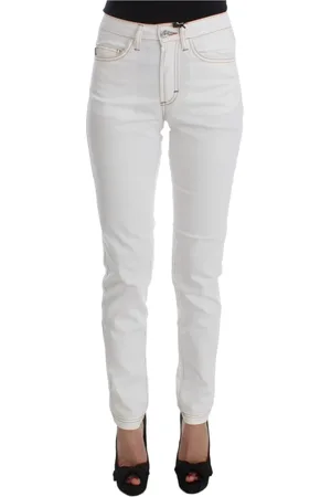 Roberto Cavalli Damen, Jeans, Weiß, W26Größe: