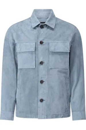 arma leder Herren, Jacken, Blau, MGröße: