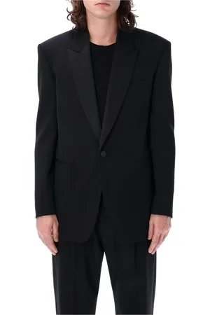 Saint Laurent Herren, Jacken, Schwarzk, LGröße: