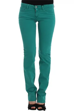 Costume National Damen, Jeans, Grün, W26Größe: