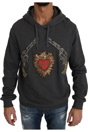 Dolce & Gabbana Herren, Sweatshirts & Hoodies, Grau, 2XLGröße: