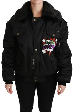Dolce & Gabbana Damen, Jacken, Schwarzk, 3XSGröße: