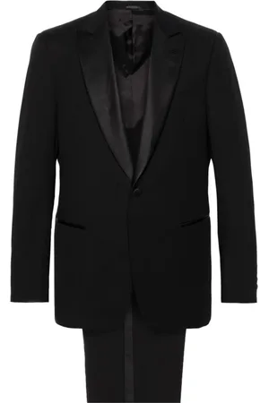 Giorgio Armani Herren, Anzüge, Schwarzk, XLGröße: