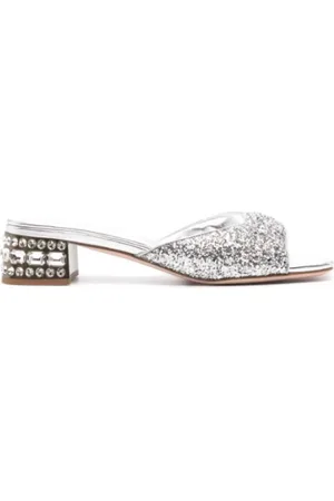 Miu Miu Damen, Schuhe, Grau, 38 EUGröße: