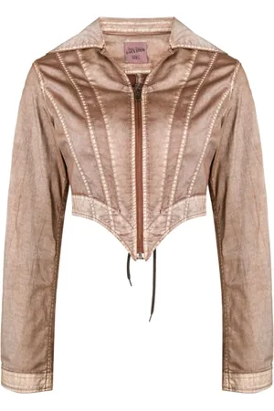 Jean Paul Gaultier Damen, Jacken, Braun, 3XSGröße: