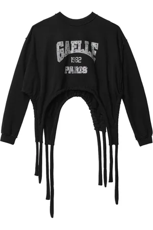 GAËLLE Damen, Sweatshirts & Hoodies, Schwarzk, SGröße: