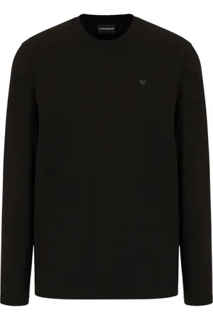Emporio Armani Herren, Oberteile, Schwarzk, SGröße: