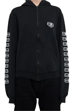 Balenciaga Damen, Sweatshirts & Hoodies, Schwarzk, XSGröße: