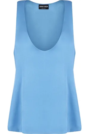 Giorgio Armani Damen, Oberteile, Blau, SGröße: