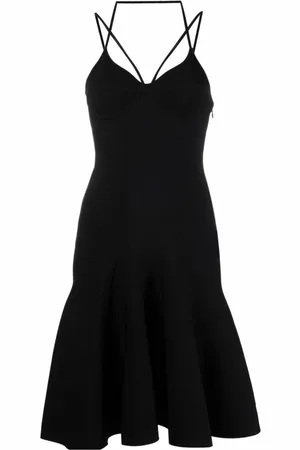 Alexander McQueen Damen, Kleider, Schwarzk, SGröße: