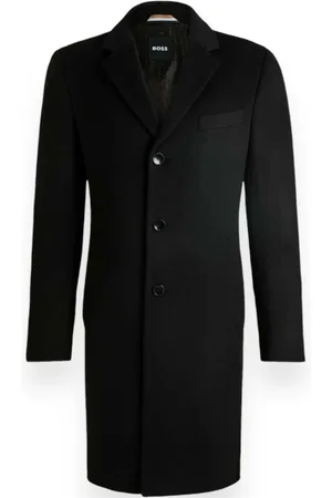HUGO BOSS Herren, Mäntel, Schwarzk, MGröße: