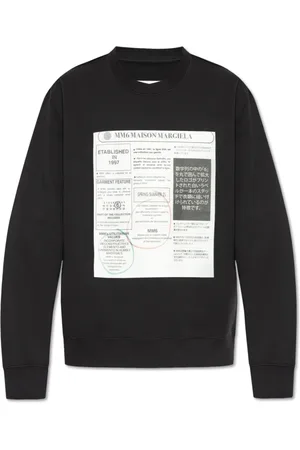 Maison Margiela Herren, Sweatshirts & Hoodies, Schwarzk, LGröße: