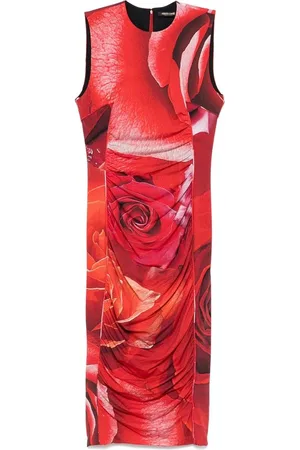 Roberto Cavalli Damen, Kleider, Rot, LGröße: