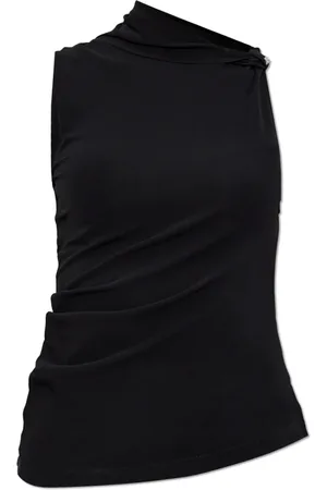 Courrèges Damen, Oberteile, Schwarzk, 2XSGröße: