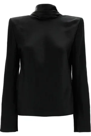 Saint Laurent Damen, Oberteile, Schwarzk, MGröße:
