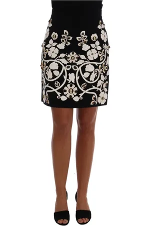 Dolce & Gabbana Damen, Röcke, Schwarzk, 2XSGröße: