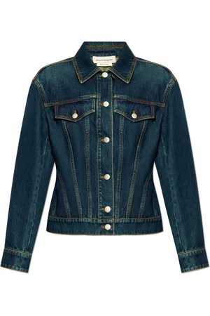 Alexander McQueen Damen, Jacken, Blau, 2XSGröße: