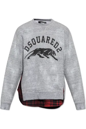 Dsquared2 Herren, Sweatshirts & Hoodies, Grau, LGröße: