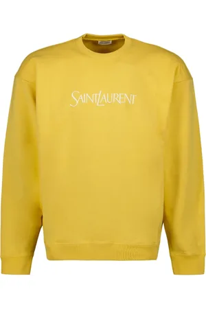 Saint Laurent Herren, Sweatshirts & Hoodies, Gelb, LGröße: