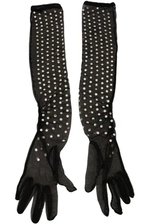 Dolce & Gabbana Damen, Accessories, Schwarzk, 7 1/2 INGröße:
