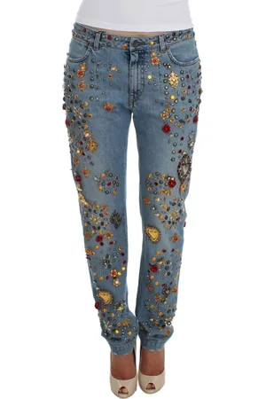 Dolce & Gabbana Damen, Jeans, Blau, 3XSGröße: