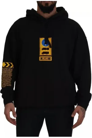 Dolce & Gabbana Herren, Sweatshirts & Hoodies, Schwarzk, SGröße: