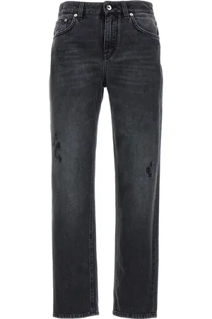 Dolce & Gabbana Damen, Jeans, Schwarzk, LGröße: