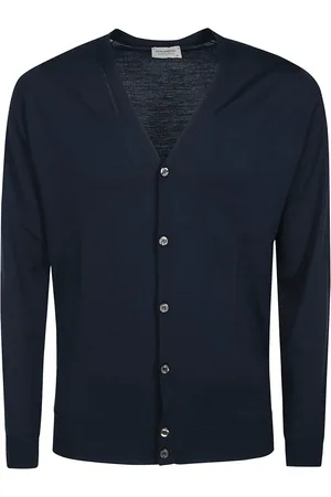 JOHN SMEDLEY Herren, Strickwaren, Blau, XLGröße: