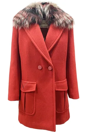 Fendi Damen, Mäntel, Rot, 2XSGröße: