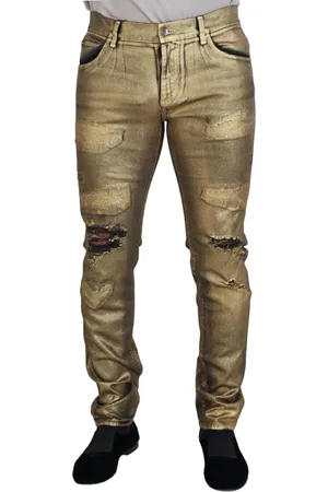 Dolce & Gabbana Herren, Jeans, Gelb, LGröße: