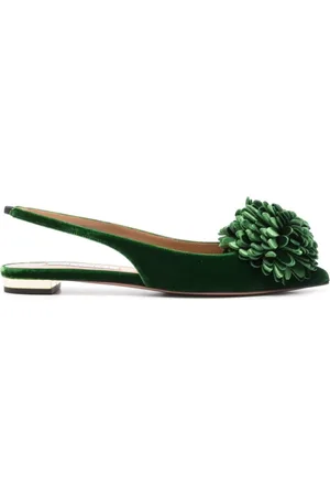 Aquazzura Damen, Schuhe, Grün, 38 1/2 EUGröße: