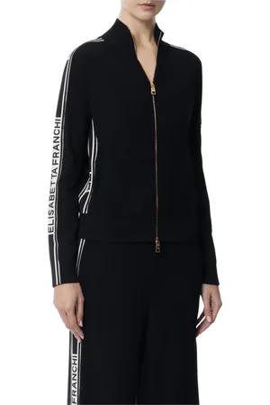 Elisabetta Franchi Damen, Strickwaren, Schwarzk, LGröße: