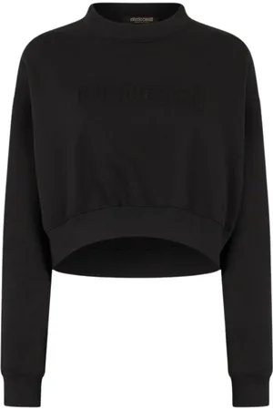 Roberto Cavalli Damen, Sweatshirts & Hoodies, Schwarzk, MGröße: