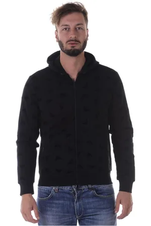 Emporio Armani Herren, Sweatshirts & Hoodies, Schwarzk, XLGröße: