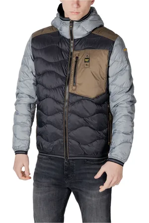 Blauer Herren, Jacken, Schwarzk, MGröße:
