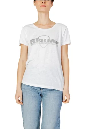 Blauer Damen, Oberteile, Weiß, XLGröße: