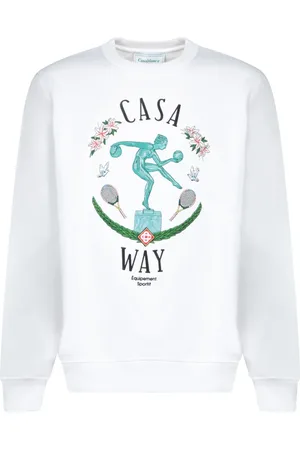 Casablanca Herren, Sweatshirts & Hoodies, Weiß, MGröße: