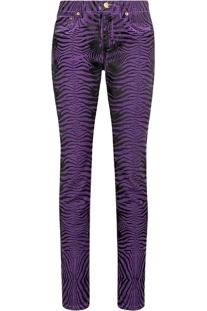 Roberto Cavalli Damen, Jeans, Lila, 2XSGröße: