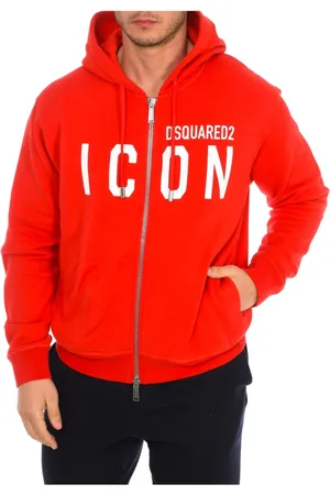 Dsquared2 Herren, Sweatshirts & Hoodies, Rot, LGröße: