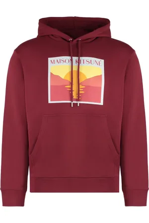 Maison Kitsuné Herren, Sweatshirts & Hoodies, Rot, XLGröße:
