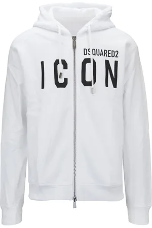 Dsquared2 Herren, Sweatshirts & Hoodies, Weiß, LGröße: