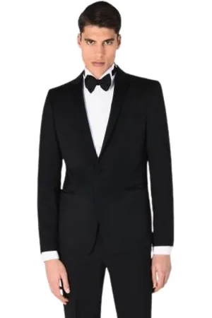 Emporio Armani Herren, Anzüge, Schwarzk, 4XLGröße: