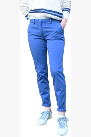 Masons Damen, Hosen, Blau, LGröße: