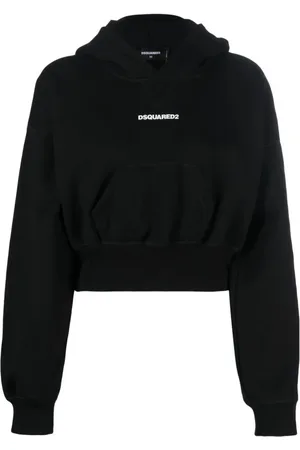 Dsquared2 Damen, Sweatshirts & Hoodies, Schwarzk, MGröße: